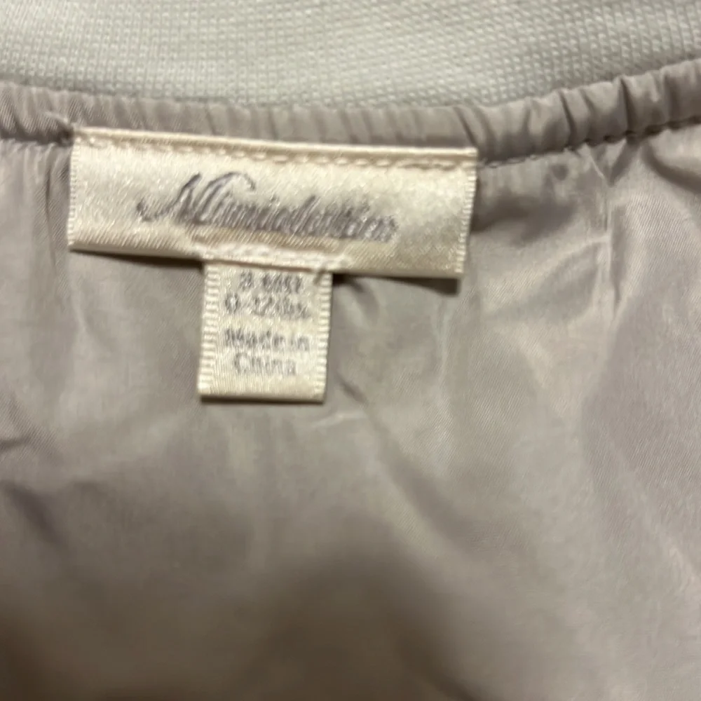NWOT Miniclasix Silver Satiny jacket with matching shirt with tutu and pants